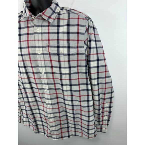 North Face Men’s Stayside Chamois Flannel Shirt Plaid Size Large Cotton - Picture 11 of 12